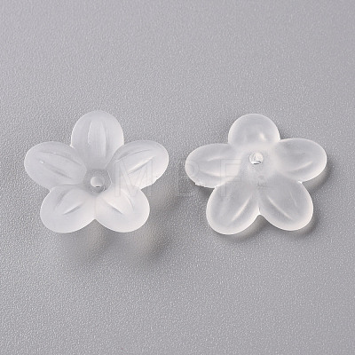 Frosted Acrylic Bead Caps MACR-S371-08A-701-1