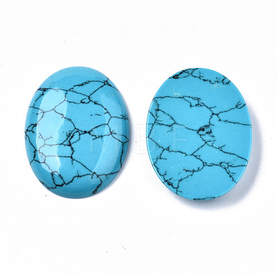 Synthetic Turquoise Cabochons G-S364-079-1