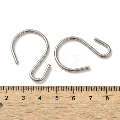 304 Stainless Steel S-Hook Clasp STAS-C085-03H-P-1