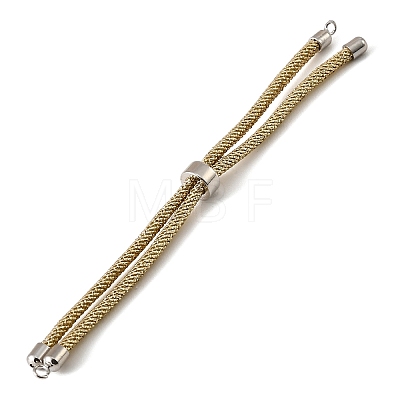 Adjustable Round Polyester Braided Cord Bracelet Making FIND-G117-01P-01-1
