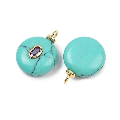 Synthetic Turquoise Pendants X-KK-B157-42G-09-1