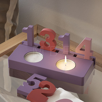 Candleholder DIY Silicone Mold DIY-K073-13C-1