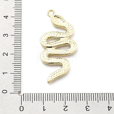 Snake Shape Alloy Rhinestone Pendants PALLOY-Q030-01B-1