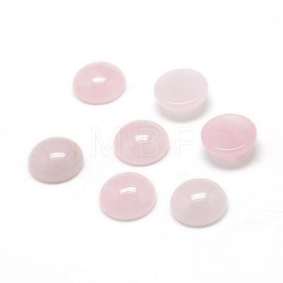 Natural Rose Quartz Gemstone Cabochons G-T020-20mm-09-1