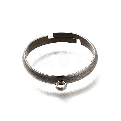 Adjustable 316 Surgical Stainless Steel Cuff Ring Settings STAS-F311-20P-1