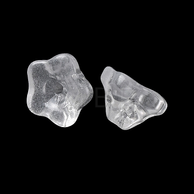 Baking Paint Transparent Glass Beads GLAA-T025-81C-10-1