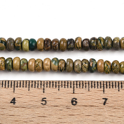 Natural Verdite Stone Beads Strands G-T140-72B-1
