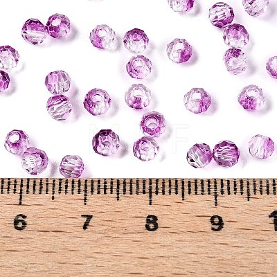 Baking Paint Electroplate Transparent Glass Seed Beads SEED-N006-07F-1