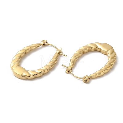 Rack Plating 304 Stainless Steel Hoop Earrings for Women EJEW-Z026-22G-1