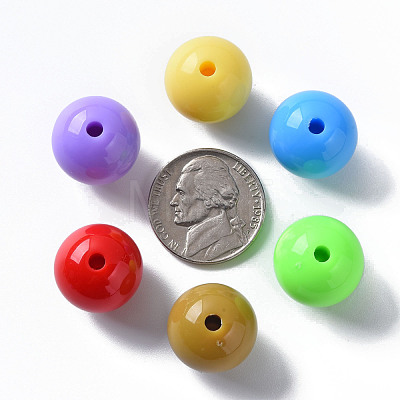 Opaque Acrylic Beads MACR-S370-C16mm-M2-1