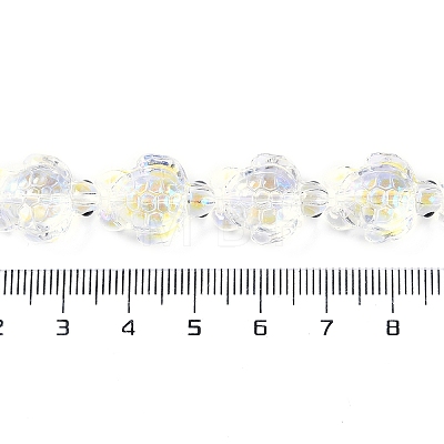 Transparent Glass Enamel Beads Strands GLAA-B021-06L-1