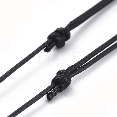 Unisex Adjustable Brass Pendant Necklaces NJEW-JN02541-01-1