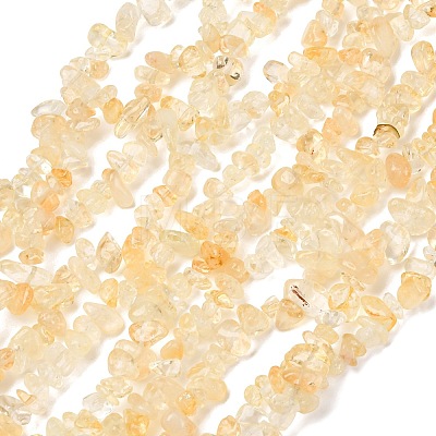 Natural Citrine Beads Strands G-P332-51-1