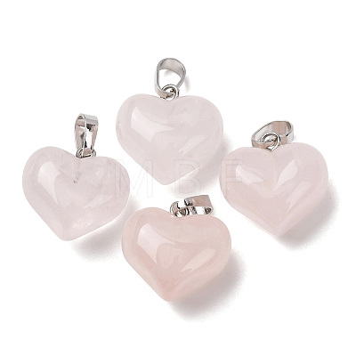 Natural Rose Quartz Pendants G-B188-04P-04-1