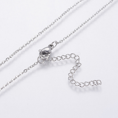 304 Stainless Steel Chain Necklaces NJEW-O108-43P-1