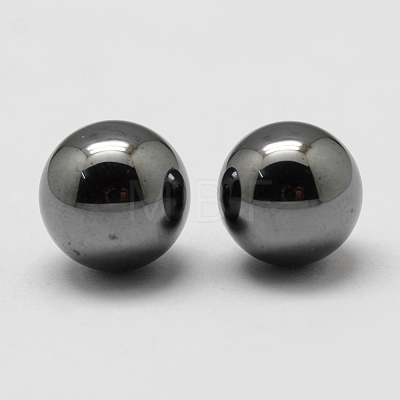 Non-magnetic Synthetic Hematite Beads X-G-P162-01-8mm-1