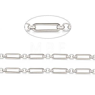 Handmade 304 Stainless Steel Link Chains CHS-M004-02P-1