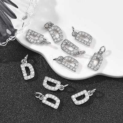 SHEGRACE Brass Micro Pave Clear Cubic Zirconia Pendants XGRQ29012-394P-D-1