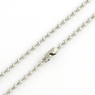 304 Stainless Steel Ball Chain Necklace Making NJEW-R225-05-1