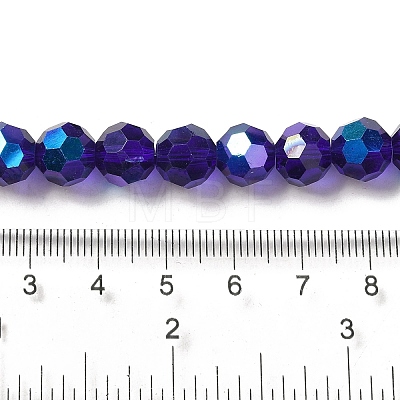 Electroplate Transparent Glass Beads Strands EGLA-A035-T10mm-L06-1
