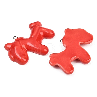 Handmade Porcelain Pendants PORC-T136-04B-1