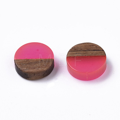 Resin & Wood Cabochons RESI-S358-70-H49-1