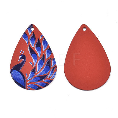 Spray Painted Iron Pendants IFIN-T016-19-1