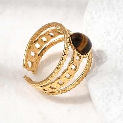 304 Stainless Steel Cuff Open Rings RJEW-F213-03G-11-1