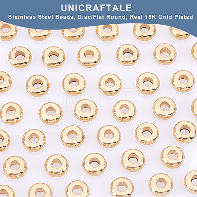 Unicraftale 202 Stainless Steel Beads STAS-UN0036-16B-1