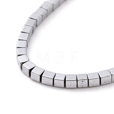 Electroplated Non-magnetic Synthetic Hematite Beads Strands G-G862-03F-1