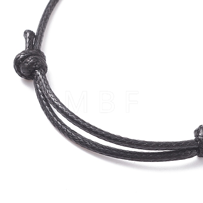 Natural Gemstone Beaded Cord Bracelet BJEW-JB07682-1