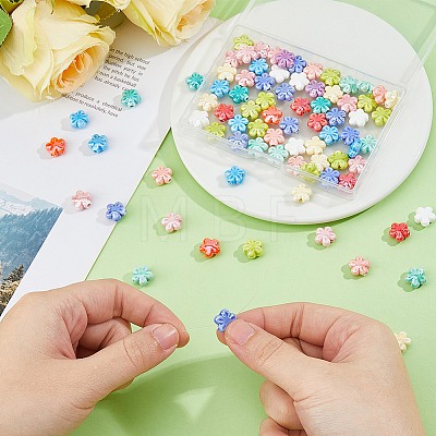 3Strands Handmade Porcelain Beads Strands PORC-DC0001-07-1