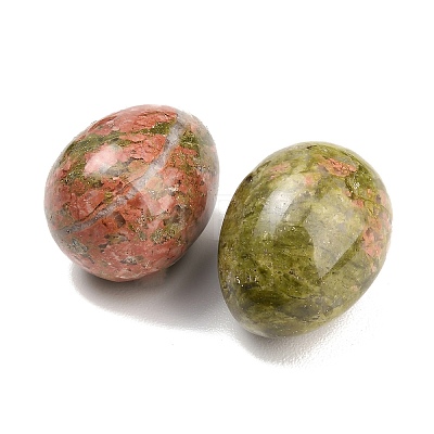 Natural Unakite Egg Stone GG-L654-H02-03-1