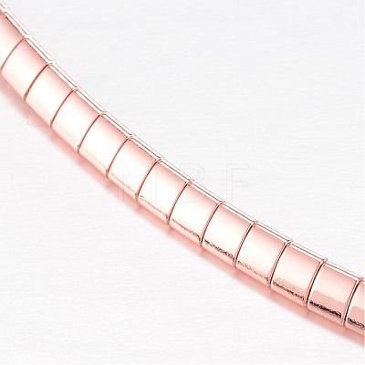 304 Stainless Steel Necklaces NJEW-D274-01RG-1