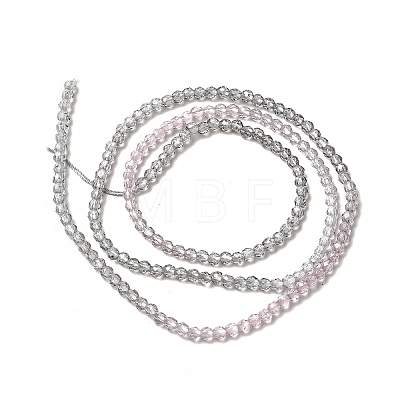Transparent Gradient Color Glass Beads Strands GLAA-H021-01A-12-1