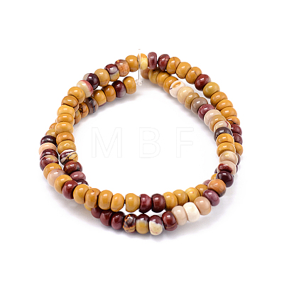 Rondelle Natural Mookaite Beads Strands G-F216-20-1