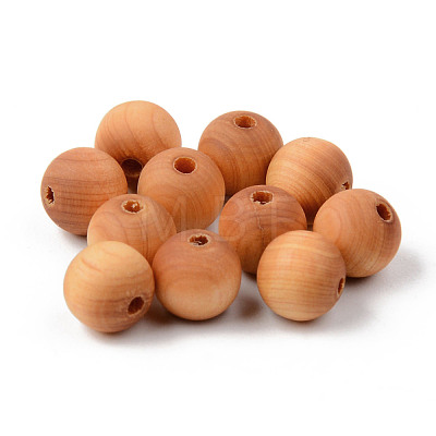 Natural Wood Beads WOOD-R268-6mm-1