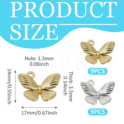 18Pcs 2 Colors Alloy Pendants FIND-TADJ0001-19-1