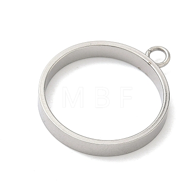 304 Stainless Steel Open Back Bezel Pendants STAS-B126-06D-P-1