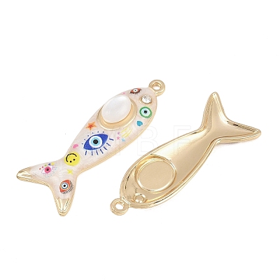 Printed Alloy Enamel Pendants RB-CBAA915-02G-03-1