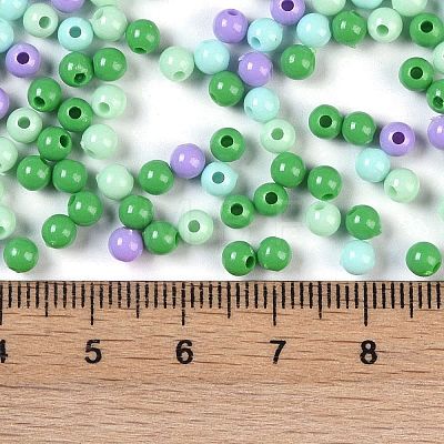 Opaque Acrylic Beads OACR-H118-07B-06-1