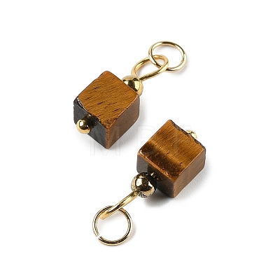Natural Tiger Eye Pendants STAS-Z129-01G-08-1