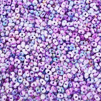 Baking Paint Glass Seed Beads SEED-C003-01K-1