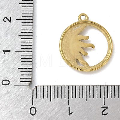 304 Stainless Steel Pendants STAS-L277-02C-G-1