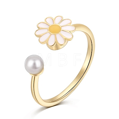 925 Sterling Silver Open Finger Rings RJEW-A019-50G-1