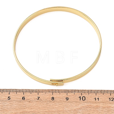 Brass Plain Bangles BJEW-C140-30G-1