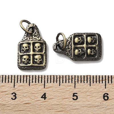 Tibetan Style Brass Pendants KK-M284-41AB-1