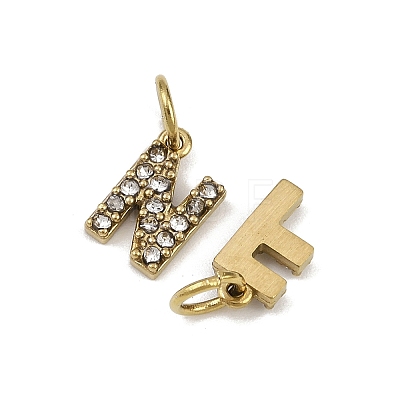 304 Stainless Steel Rhinestone Pendants STAS-B108-03G-A-1