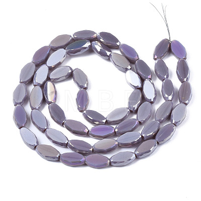 Electroplate Glass Beads Strands EGLA-Q125-009A-1