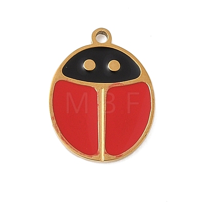 304 Stainless Steel Enamel Charms STAS-K312-07A-G-1